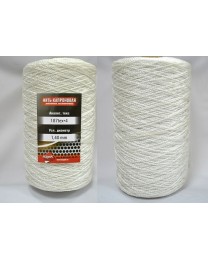 Нить капроновая БЕЛАЯ (диаметр 1,4мм, 187tex*4), бобина около 1кг